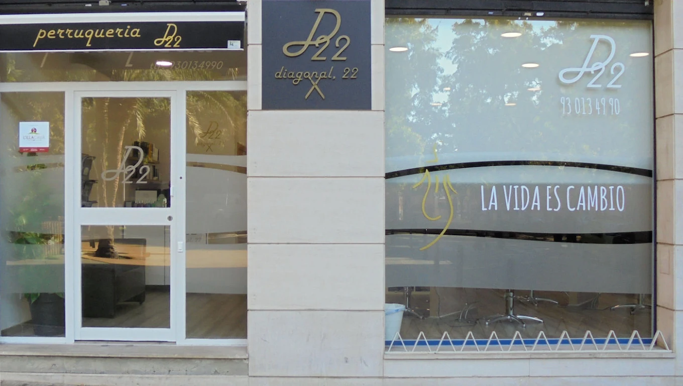 Fachada de Diagonal 22 Peluquería en Gavà