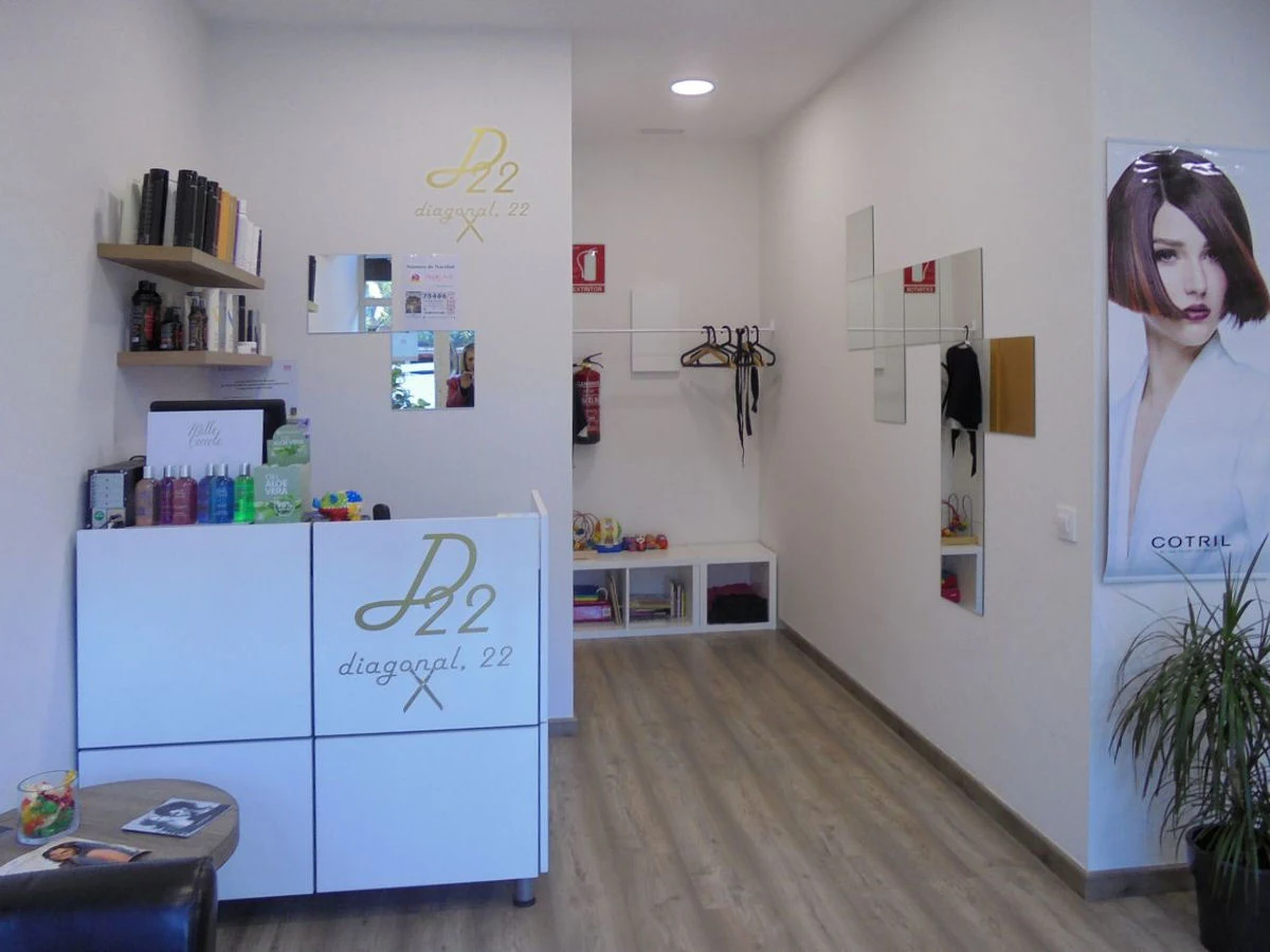 Zona de lavado del salón Diagonal 22